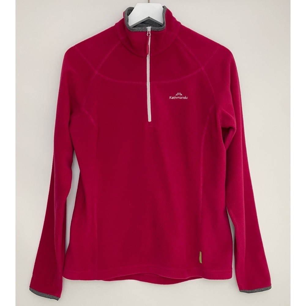 Womens Kathmandu Altica 100 Pink Pullover Fleece 1/4 Zip Jacket Size 14/L?